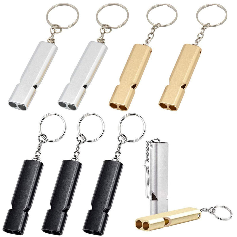 DBAILY Emergency Survival Whistle, Double Tubes Safety Rescue Whistle For Boating Outdoor Camping Hiking Hunting Sports Dog Training