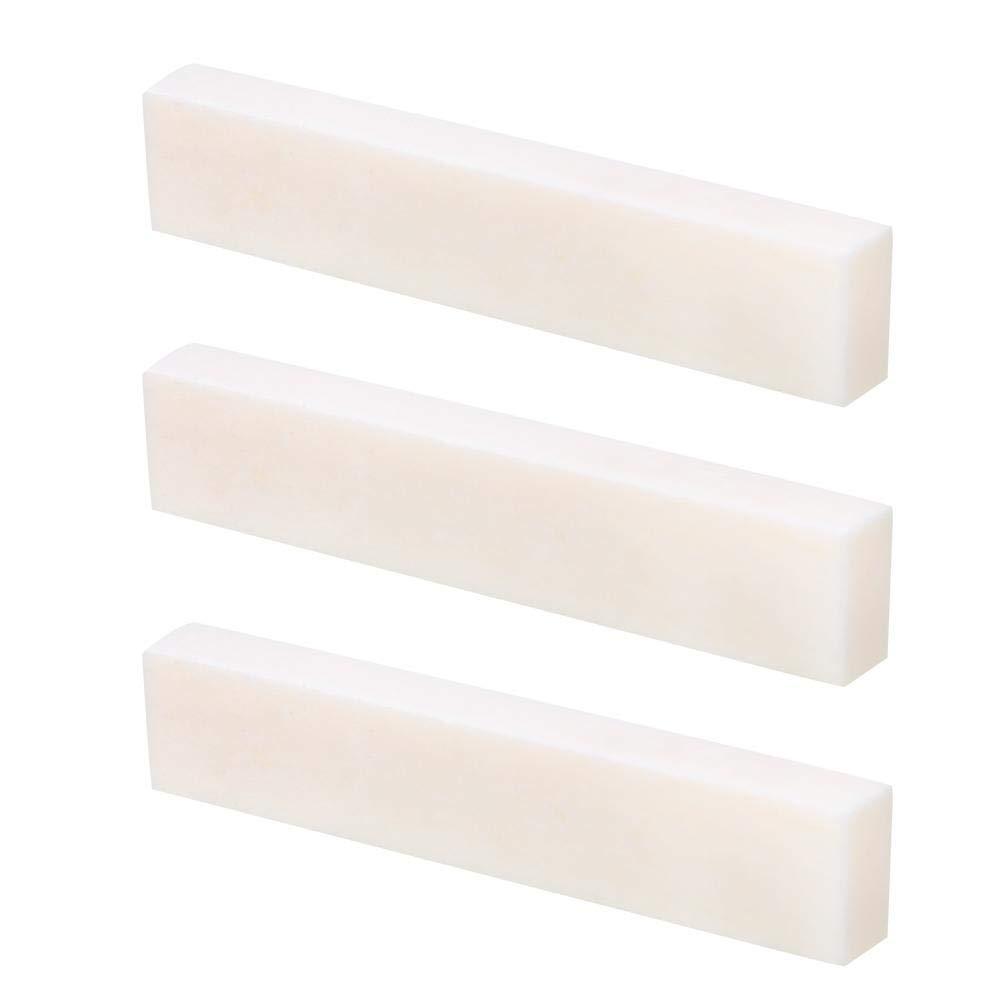 DIY String Pillow Nut,Blank Buffalo Bone Nut String Pillow for Guitar and Bass Musical Instrument Accessories(3Pcs) 3Pcs