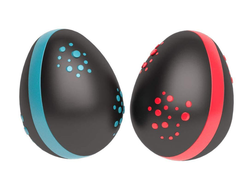 Halilit Hi-Lo Egg Shakers (Pair). High-end Hand Shaker Percussion Musical Instrument. Percussionists of All Levels. Teens & Adults. Built to Last