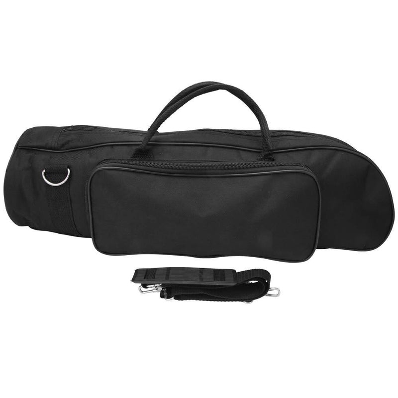 Dilwe Trumpet Bag, Nylon Waterproof Trumpet Bag Case Durable Cloth Musical Instrument Accessories, Black