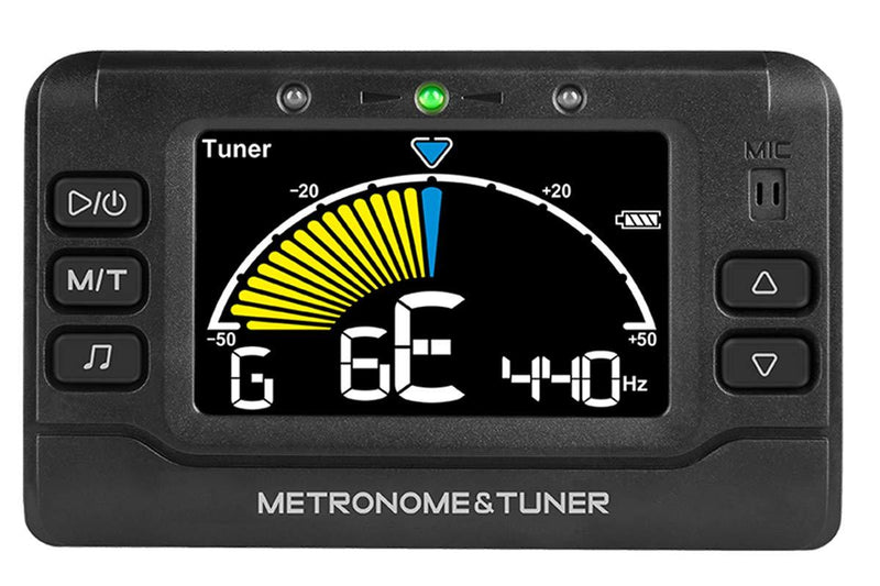 Metronome Tuner, Rechargeable 3 In 1 Digital Metronome Tuner Tone Generator for Guitar, Bass, Violin, Ukulele and Chromatic,Clarinet, Trumpet, Flute, Tuners for All Instruments