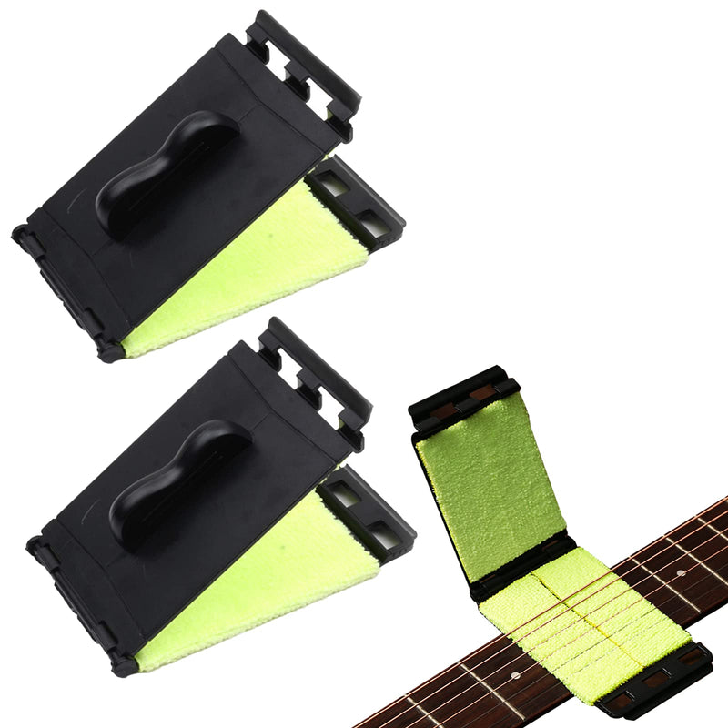 2 Pack Fretboard & String Cleaner for Guitar, Bass Violin & Other Instruments, Easy to Clean Material & Detachable Design