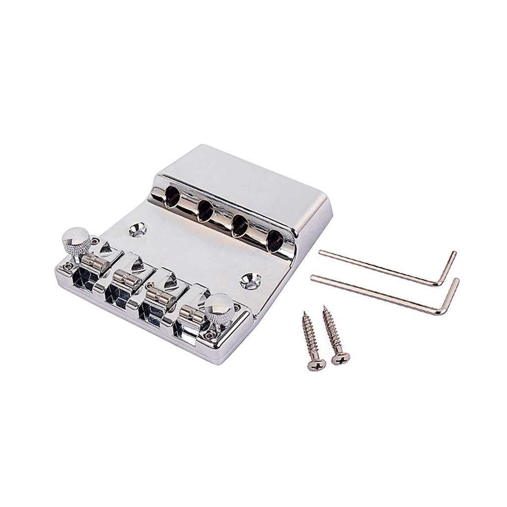 Alnicov 4 String Bass Bridge Aluminum - chrome