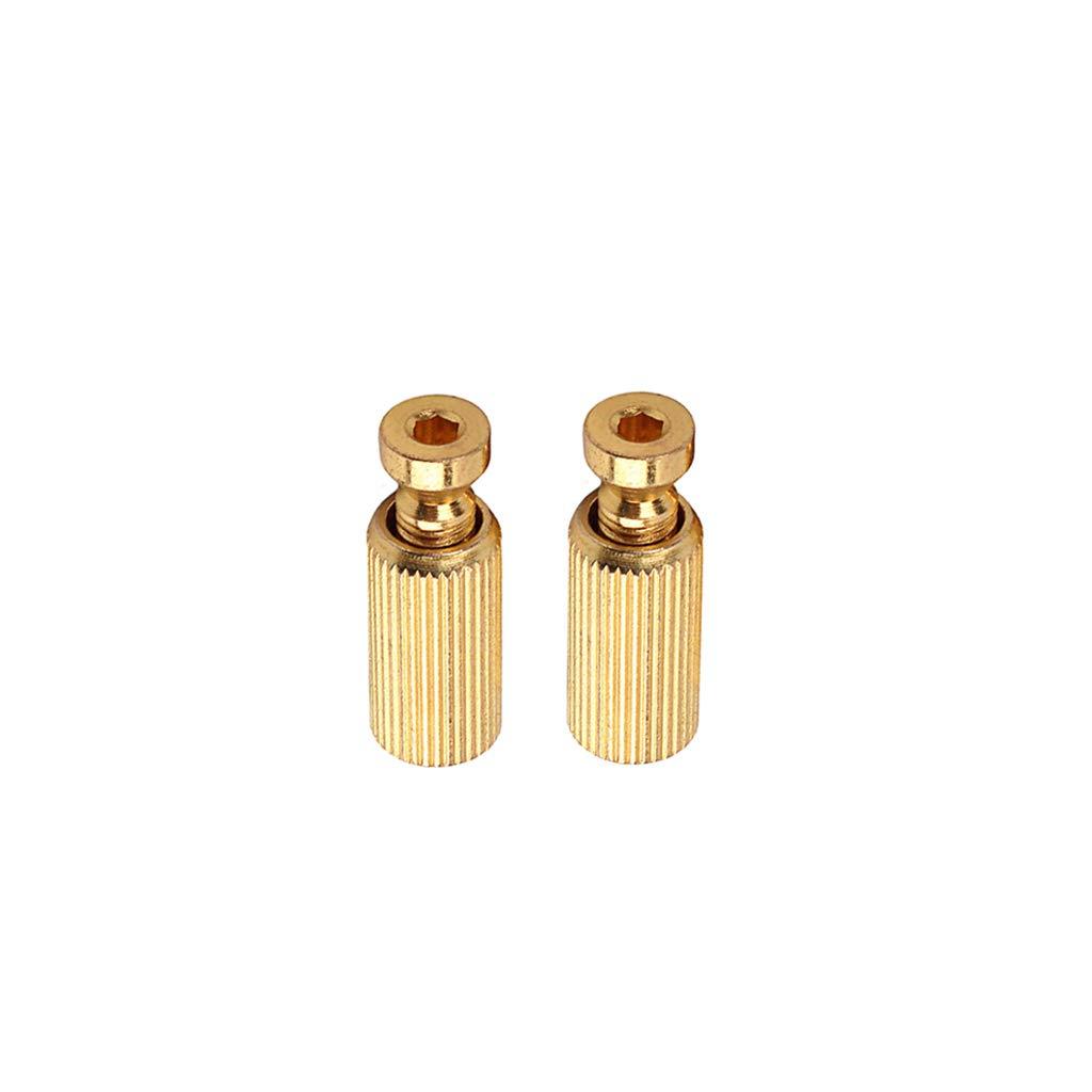 Alnicov Tremolo Anchor Stud,2 Pcs 8mm Adjustable Electric Guitar Replacement Tremolo Bridge Studs & Anchors (Gold)