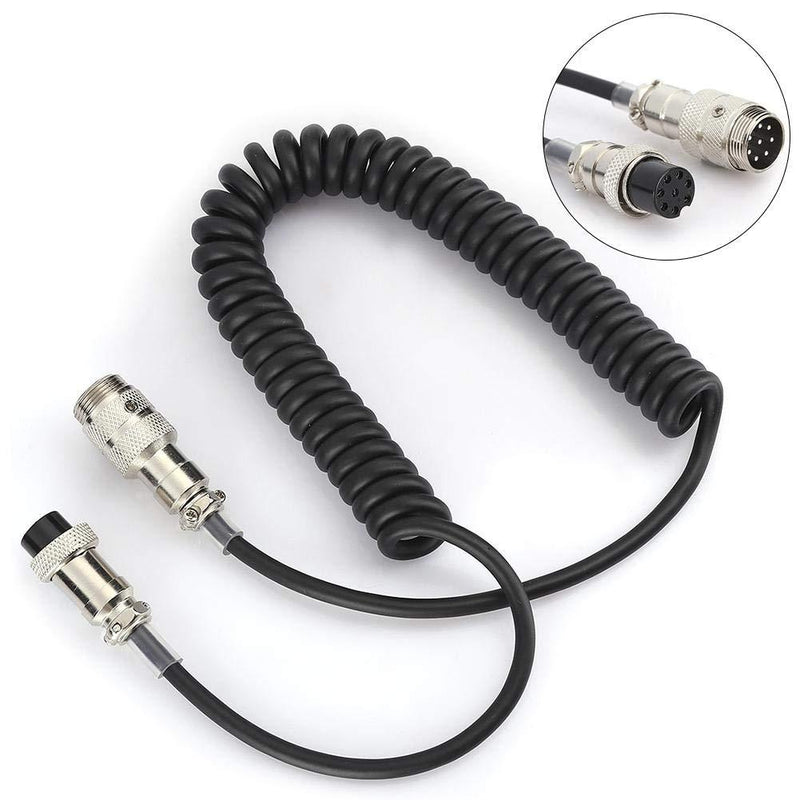 Jimdary Extension Hand Microphone Cable, Long Life Lightweight 8‑Pins Hand Microphone Cable, Soft for 8-Pin Microphones, Transceivers Use 8-Pin Microphones