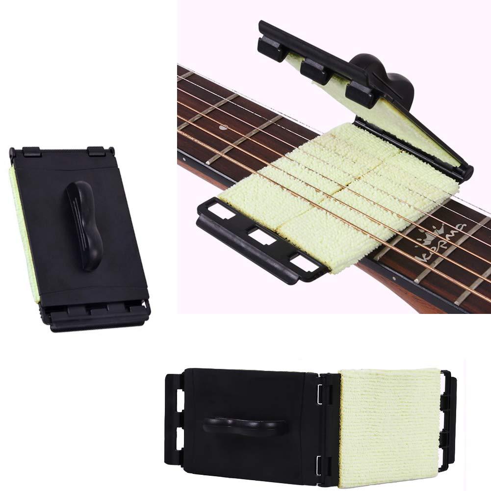 2-Pack Guitar Strings Cleaner Kit for Guitar Bass Mandolin Ukulele, Fingerboard Cleaning Maintenance Care Tools