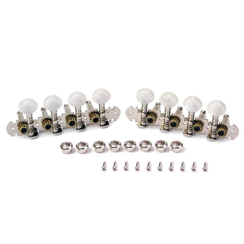 Alnicov Mandolin Tuning Pegs, 4L4R Machine Heads String Tuning Pegs For 8 Strings Mandolin Instruments Accessory