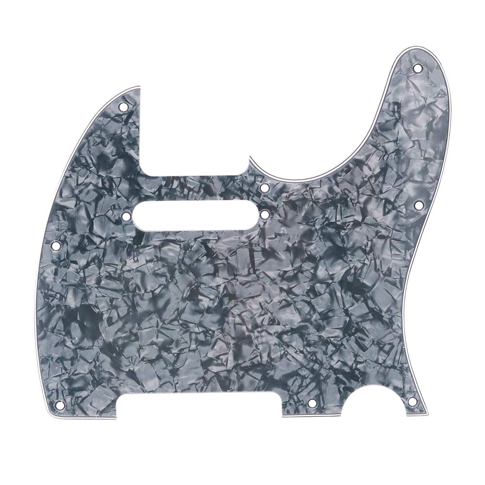 Alnicov Black Pearl Guitar Pickguard Scratch Plate Fits For Tl Electric Guitar