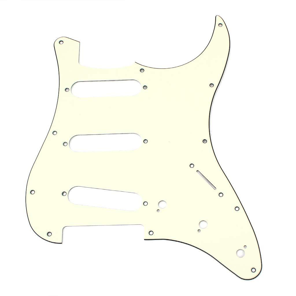 Alnicov 11 Hole Sss Guitar Strat Pick Guard Fits For Standard Strat Modern Guitar Replacement,Mint Green