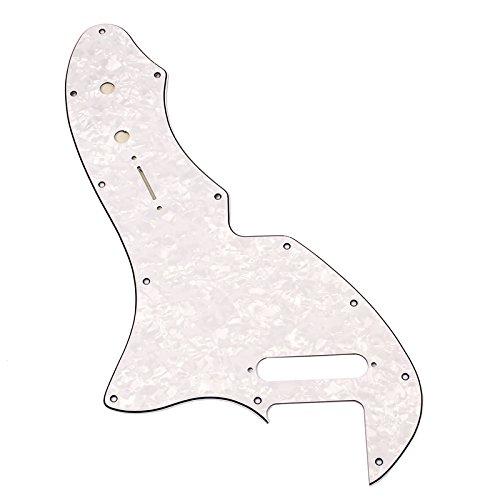 Alnicov Pickguard Guitar Pick Guard Plate Fits For 69 Telecaster Thinline Re-Issue Guitar Part, 4Ply White Pearl