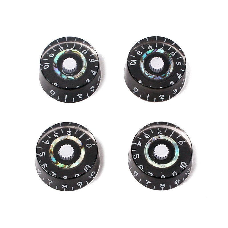 Alnicov Guitar Contral Knobs,Speed Knob Electric Guitar Tone Volume Control Knob 4 Pack(Black)