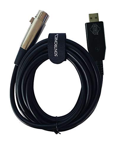 SONTRONICS XLR-USB cable for dynamic microphones, 3 metre