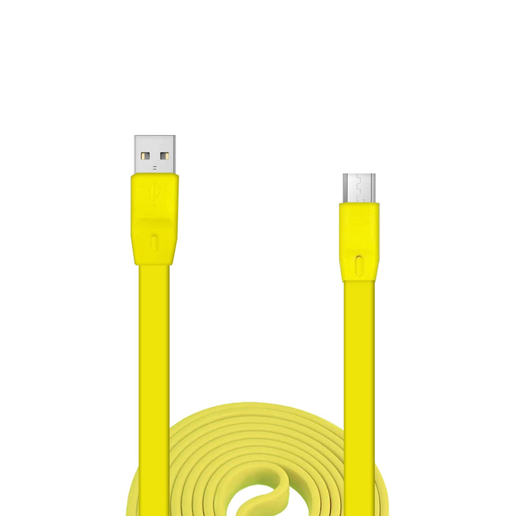 Aiivioll UE Replacement Charging Cable Flat USB Power Cable Compatible with Logitech UE Boom Megaboom Miniboom Boom2 Roll Wireless Speaker (Yellow) Yellow