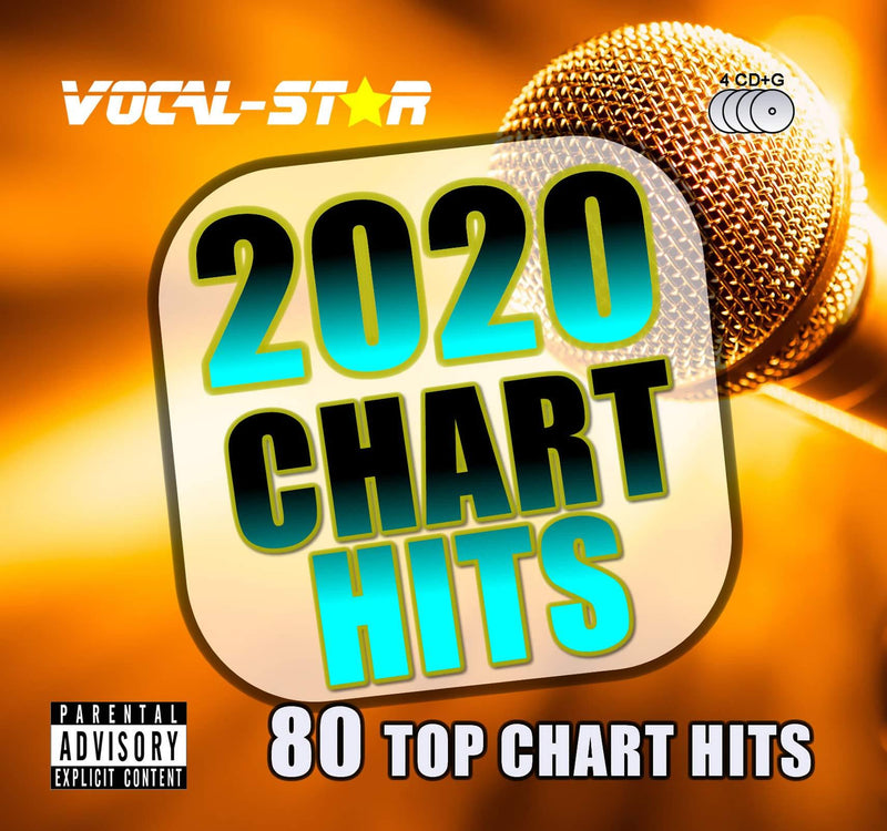 Vocal-Star 2020 Karaoke Chart Hits 80 Songs on 4 CDG Discs. The Top 80 Chart Songs of 2020