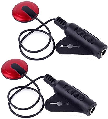 Golden Apple 2Pcs Piezo Contact Microphone Pickup for Guitar Violin Banjo Mandolin Ukulele