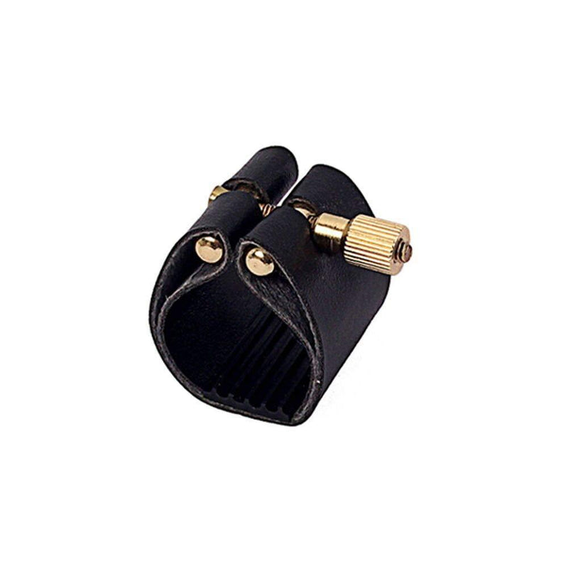 Alnicov Ligature Fastener Artificial Leather Compact Durable For Alto Sax Saxophone Rubber Mouthpiece