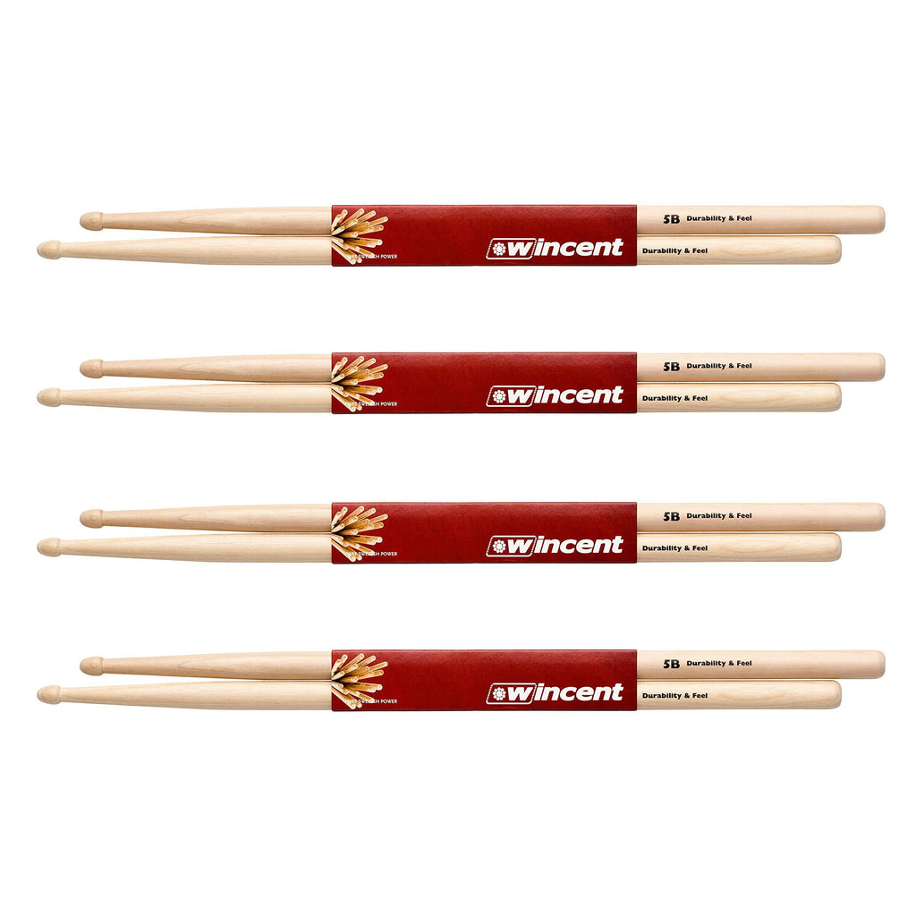Wincent - 5B Drumsticks Value Pack (4x) W-VP002