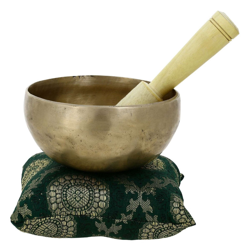 Ajuny Buddhist Handmade Bengali Singing Bowl For Meditation And Healing Long Lasting Bell 15.2 Centimeter