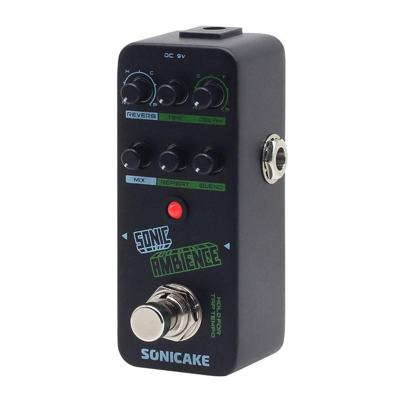 SONICAKE Delay and Reverb Guitar Bass Effects Pedal Sonic Ambience Multi Mode Tap Tempo