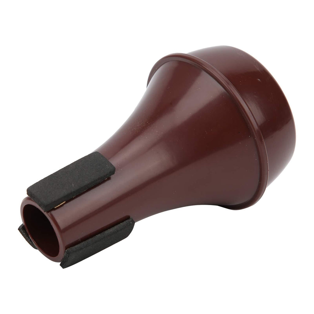 Pbzydu Trumpet Mute Silencer, Beautiful and practical convenient to use Semi-Closed Trumpet Mute, Trumpet for home(Red wine) Red Wine