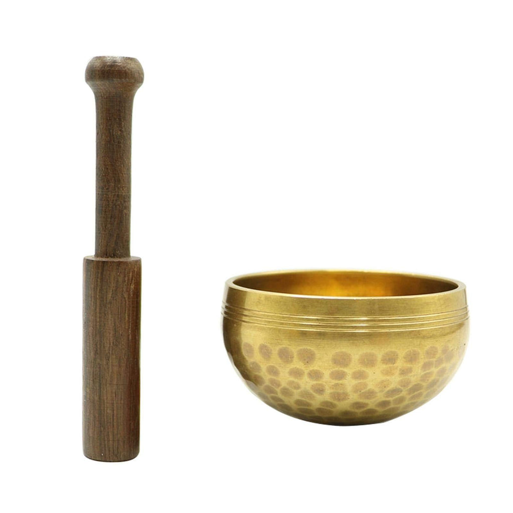 POHOVE Tibetan Singing Bowl Set, Easy to Play with Cushion New Dual-End Striker for Holistic Healing, Calming & Mindfulness, Chakra Healing Handmade Bowl, Antique Meditation Sound Bowl Type 3