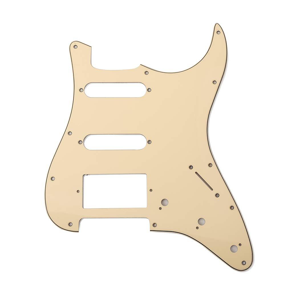 Alnicov Strat Guitar Pickguard SSH Scratch Plate Ochre 3Ply For Strat Electric Guitar Accessories