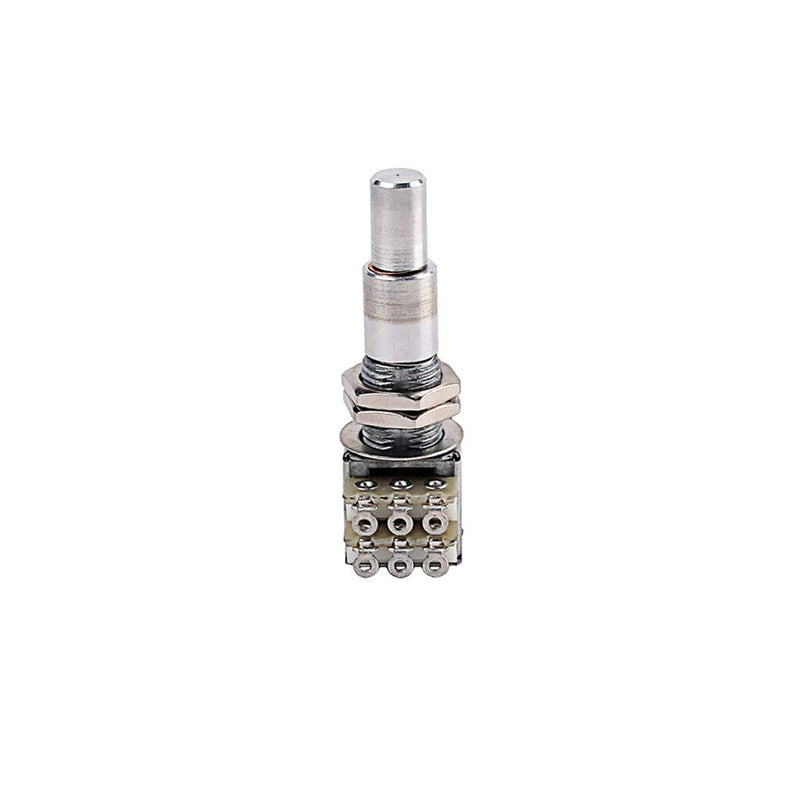 Alnicov Guitar Bass Mini Dual Pots Stacked Concentric Potentiometer W/Center Detent B100K