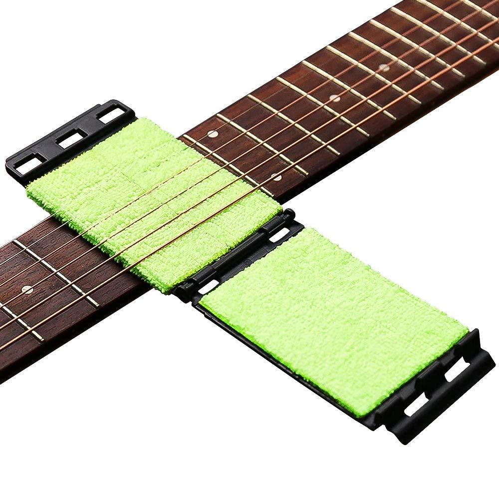 DELSEN Guitar String Cleaner Instrument String Cleaner Cleaning Polish Cloth Tool Guitar Fretboard Maintaining Tool for Guitar Bass Mandolin Ukulele