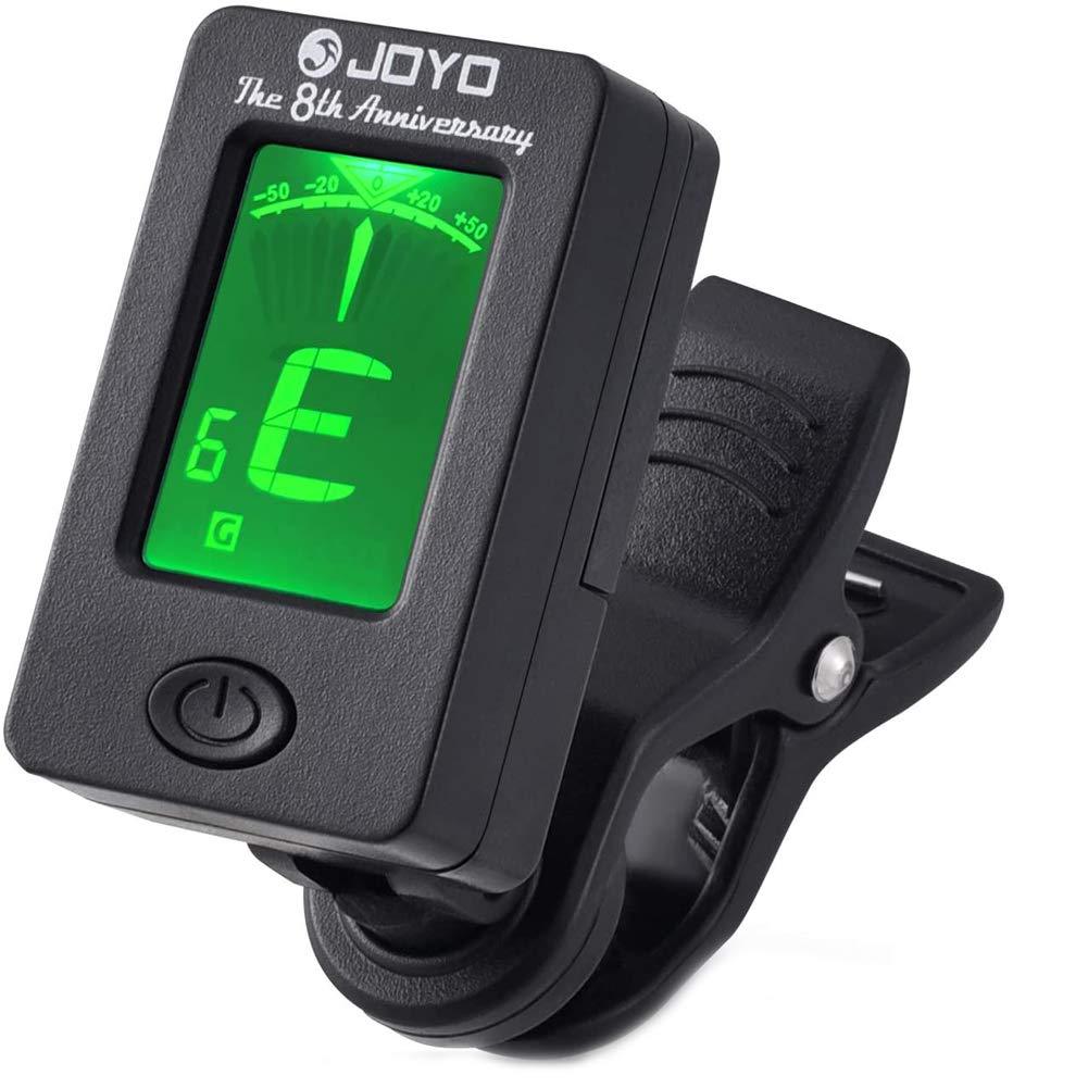 EUYuan Tuner Rotatable Clip-on Tuner LCD Display on Guitar,Bass, Violin, Ukulele Chromatic