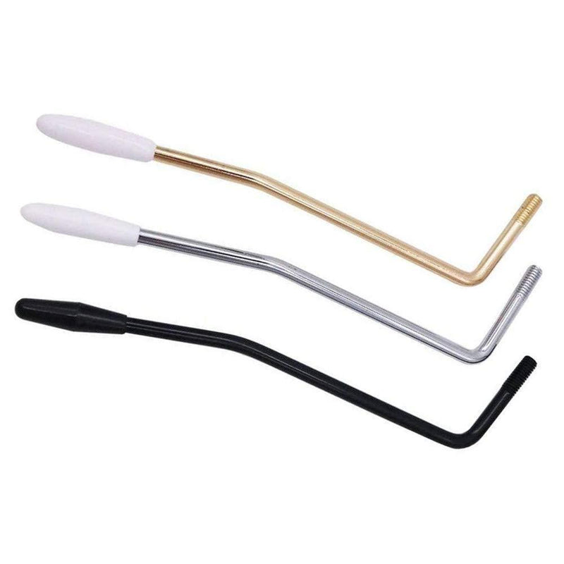 3 Pcs Whammy Bar Thread Single Tremolo Arm Bar Lever with Tip Cap 6mm Thread for Fender Strat Stratocaster Electric Guitar Parts