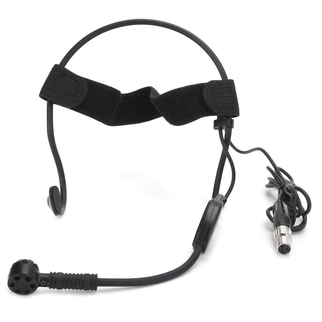 Lazmin112 3 Pins Headband Microphone, Headset Condenser Microphone Earhook Headset & Mics for Wireless System Transmitter Audio Mixer