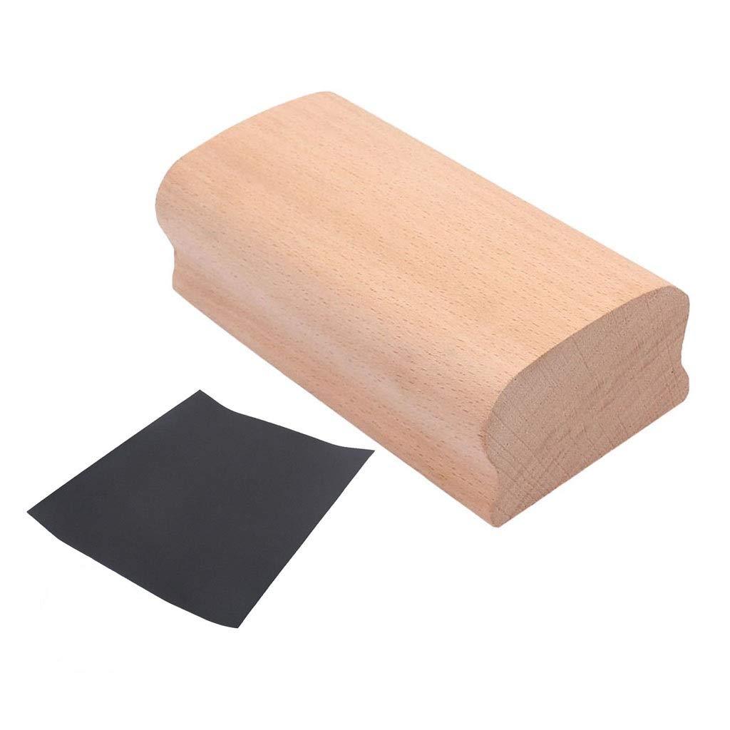 Alnicov 12# Radius Wood Fingerboard Fretboard Fret Leveling Sanding Polished Block for Guitar Bass Fret Leveling Fingerboard Luthier Tool