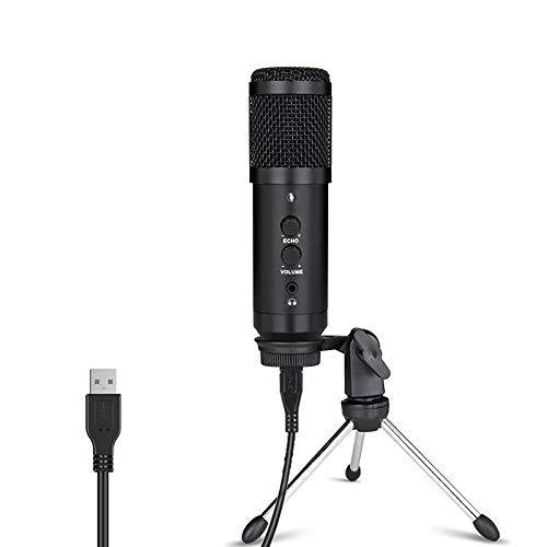 PC Microphone,Feicuan USB Microphone for Desktop Computer PC Laptop, Professional Condenser Microphone with Tripod Stand for Home Studio Recording,YouTube,Gaming,Streaming