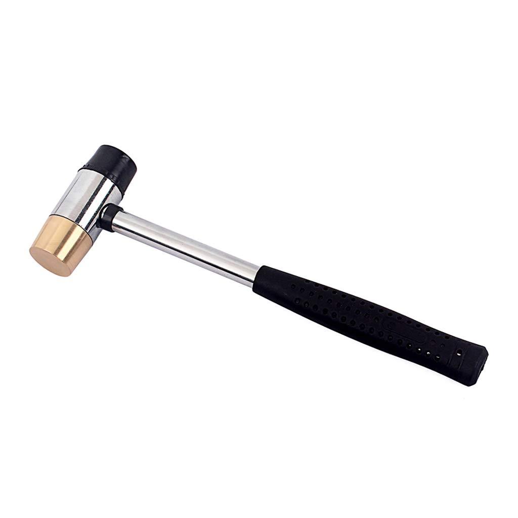 Alnicov Fret Hammer Guitar luthier Hammer 26mm Diameter Head Black Plastic and Brass Head for String Instrument