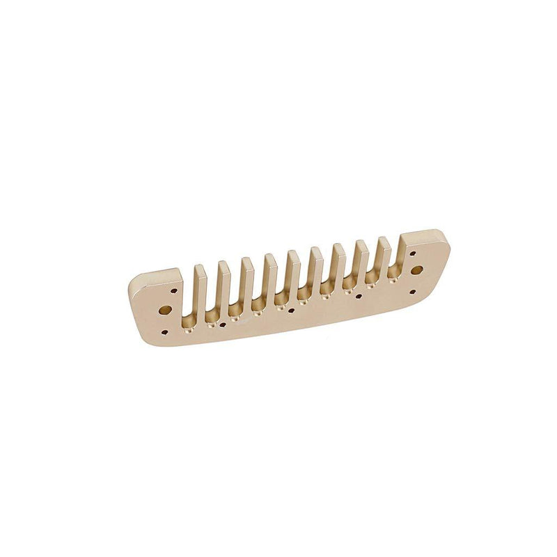 Alnicov Aluminum Alloy 10 Holes Comb Harmonica Part for Hohner Marine Band Crossover and Deluxe Gold