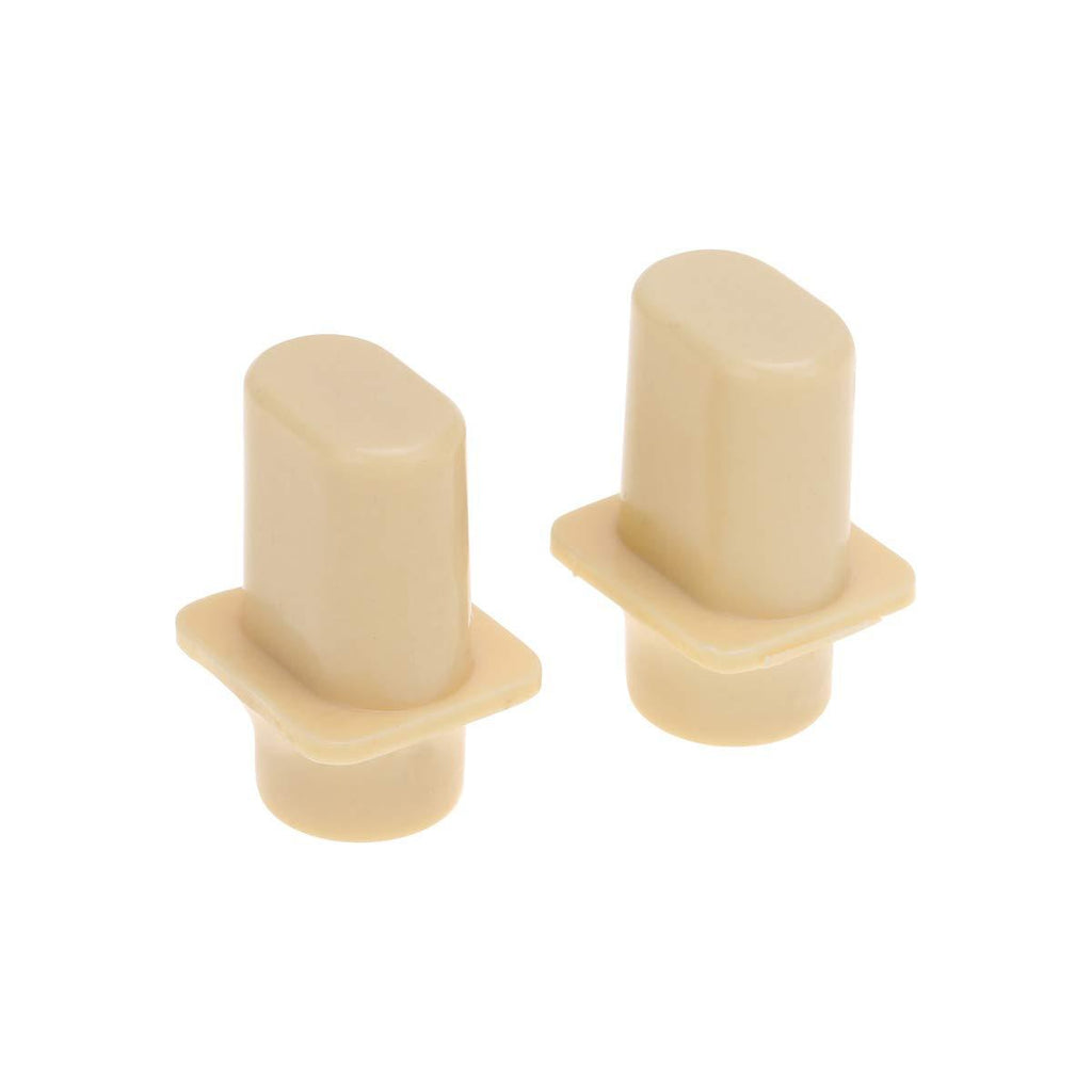 Musiclily Pro Metric Size Top hat Guitar Telecaster Switch Tips 3 Way Pickup Selector Switch Knobs for Import Squier Tele Style, Cream(Set of 2)