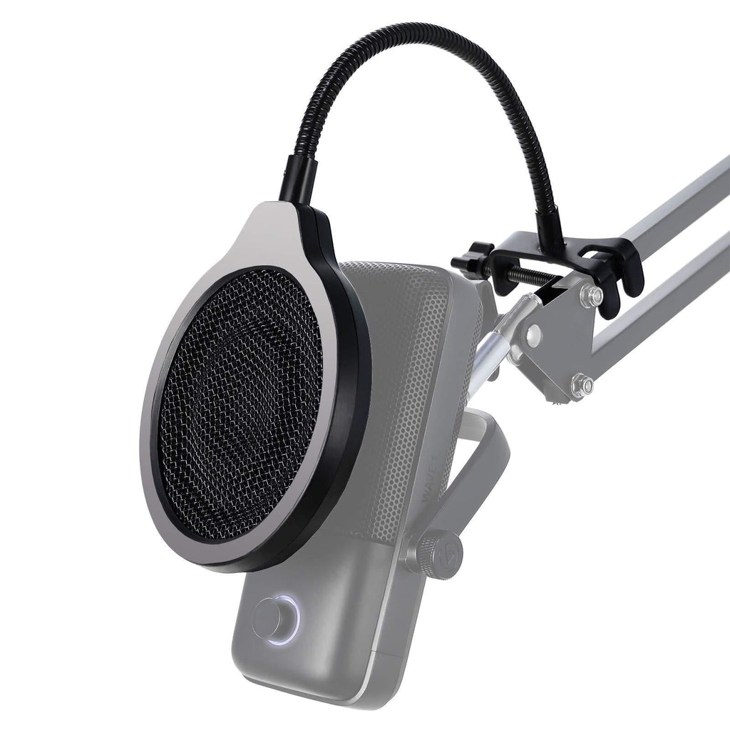 Microphone Windscreen - 4 Inch 3 Layers Mic Pop Filter Mic Pop Screen Shield to Blocks Out Plosives, Compatible with Elgato Wave:1 Mic by YOUSHARES