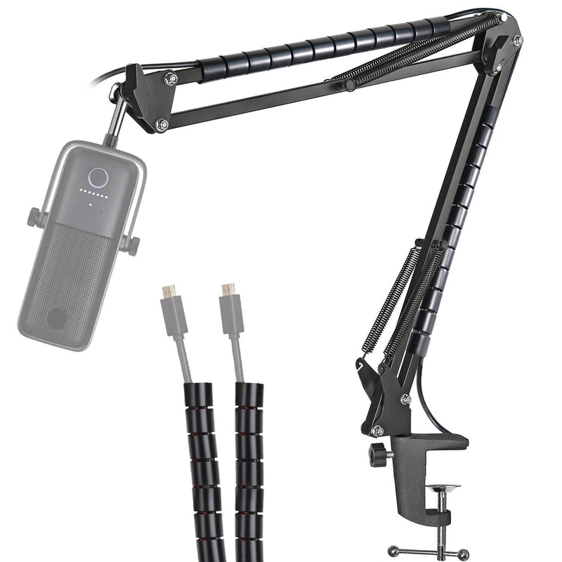 Mic Stand Used for Wave:3 Mic - Professional Adjustable Scissor Microphone Boom Arm Compatible with Elgato Wave:3 Microphone by YOUSHARES