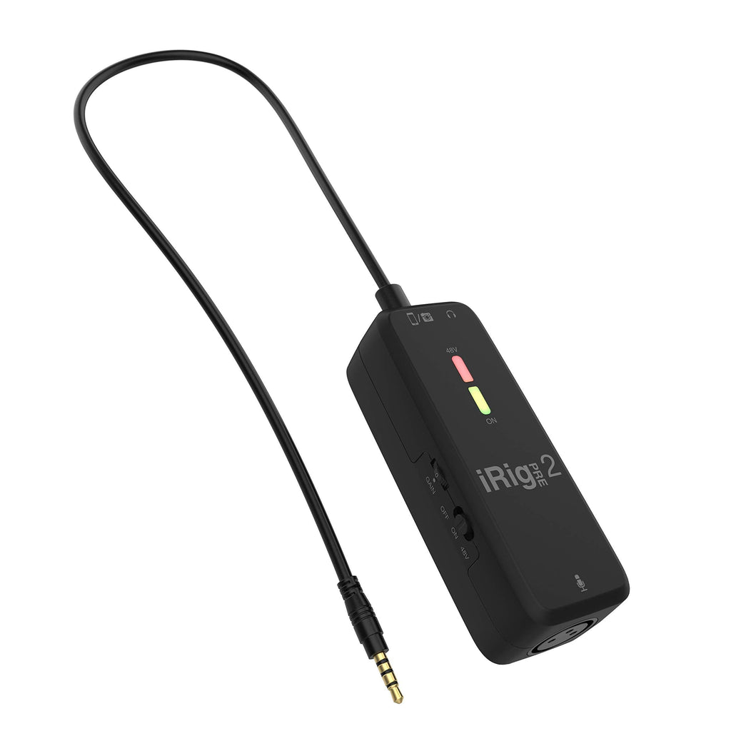 iRig Pre 2 XLR Mic Interface and Preamp: Interface IP-IRIG-PRE2-IN