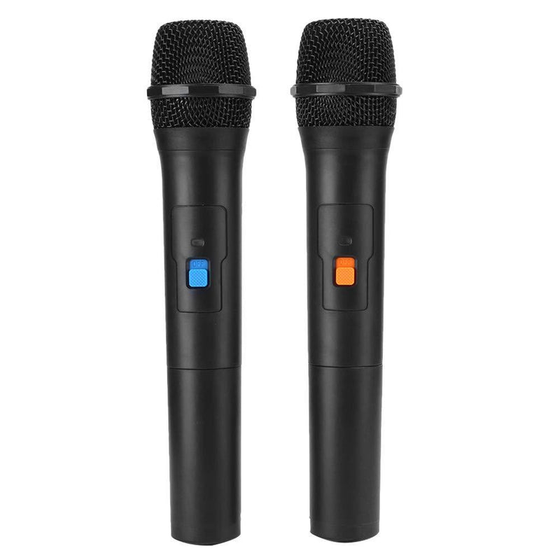 Wireless Handheld Microphone, Professional 2 In 1 VHF Universal USB Receive Handheld Mic, for Karaoke, Family Ktv Singing, Parties, Speeches, for Android/iPhone/iPad/PC/Laptop(Black) Black
