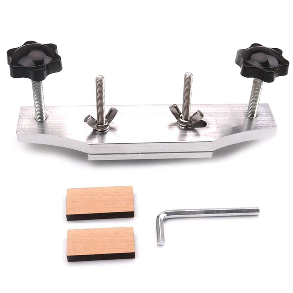 Alnicov Guitar Bridge Clamp,Metal Guitar Bridge Replace Caul Clamp With L Wrench for Luthier Universal Repair Tool