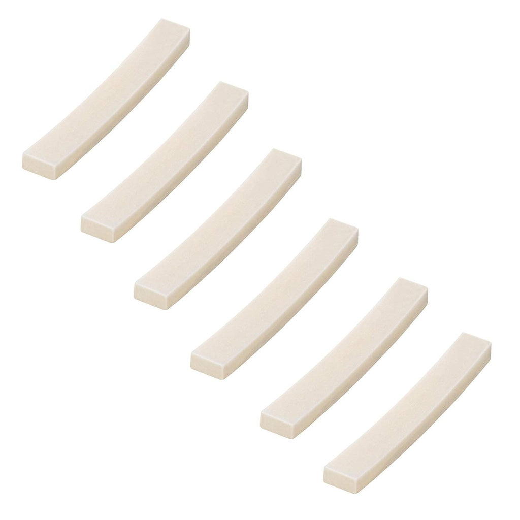 Alnicov Guitar String Bone Nut Blanks for Vintage-Style Stratocaster Telecaster Electric Guitar 44.5mm,6Pcs