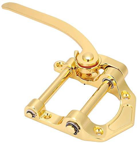 Alnicov Guitar Tremolo Unit Vibrato Bridge,Vibrato Tailpiece Tremolo for Tele,SG,LP,ETC Electric Guitars Gold