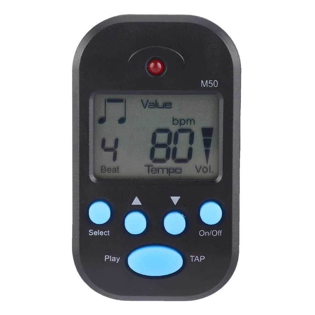 Portable Digital Metronome, LCD Metronome, Clip on Multifunctional for Piano for Guitar
