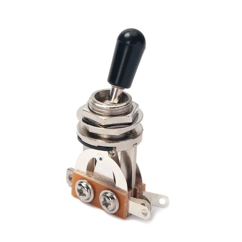 Alnicov 3-Way Guitar Pickup Toggle Switch Parts for Les Paul LP Guitar Bass,Black Tip