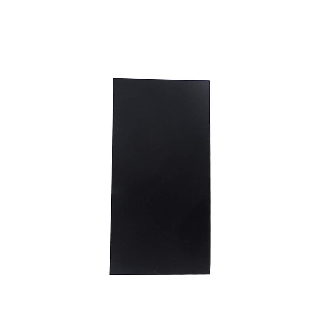 Alnicov Black ABS Guitar Head Veneer Shell Sheet 1mm Thick for Guitar Parts DIY Craft Making