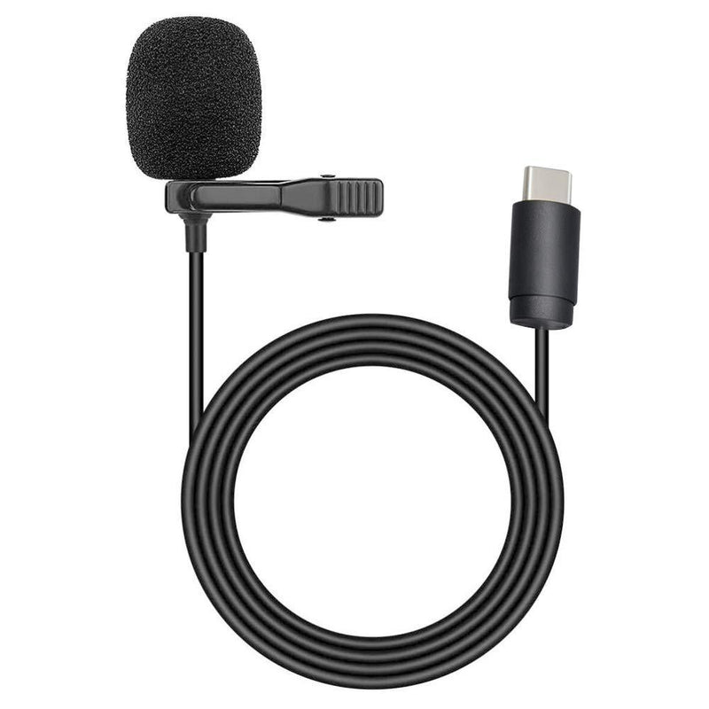 Mcoplus Lavalier Microphone, Type-C Clip-on Lapel Omnidirectional Condenser Mic for USB-C Smartphone Recording Interview, Podcasts, Youtube, TikTok