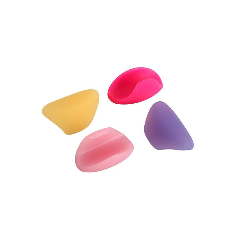 Alnicov 4Pcs Silicone Finger Sleeve Thumb Rest Cushion Pad Flute Protector Part Musical Instrument Accessories