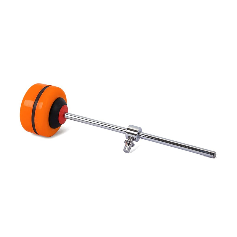 Alnicov Bass Drum Beater Hammer Silicone Head Percussion Hammer for Drumset Kit Parts Accessories (Orange)