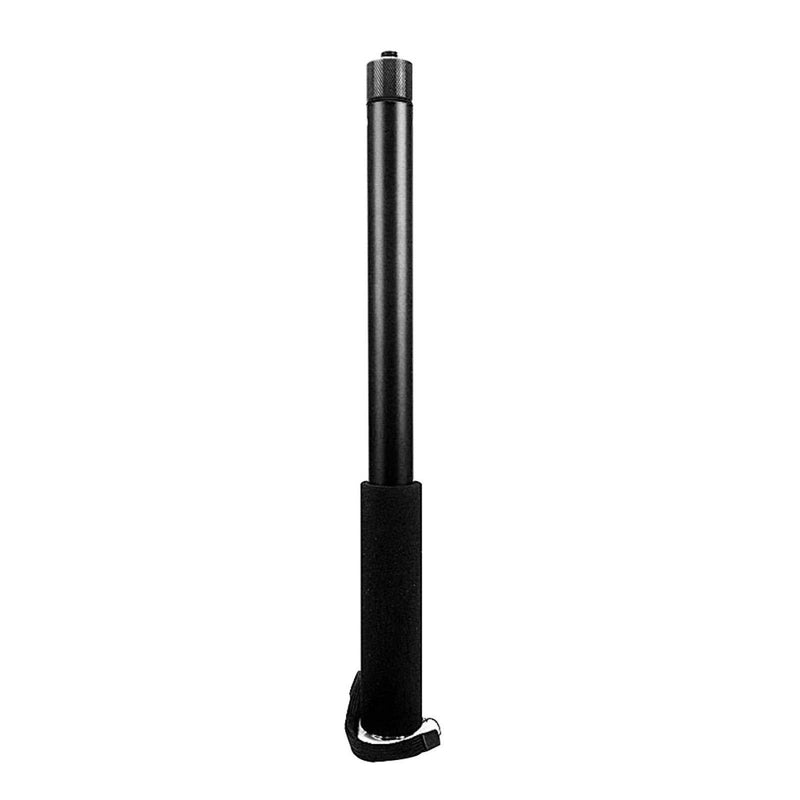 MOVKZACV Aluminum Alloy Microphone Telescopic Extension Rod 3/8inch Connector Microphone Extension Boom Interview Pole 35.5cm-150cm Black